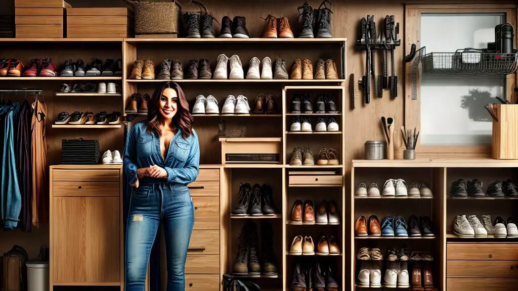 how to build a shoe rack for garage